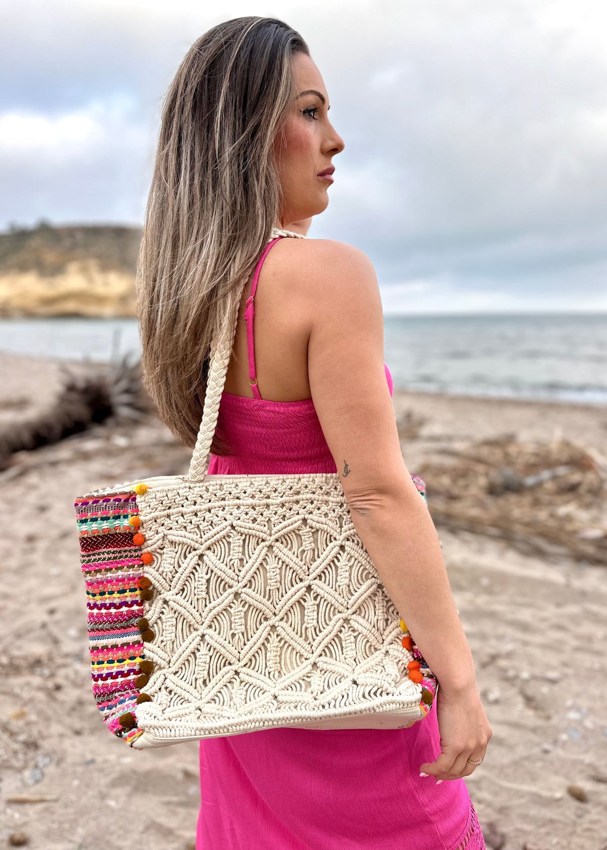 Bolso étnico croché