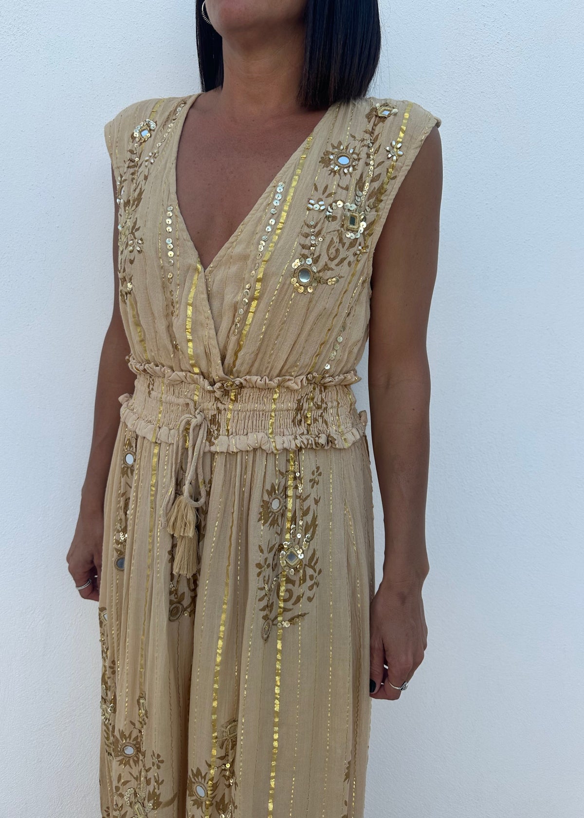 Vestido Sándalo Crudo