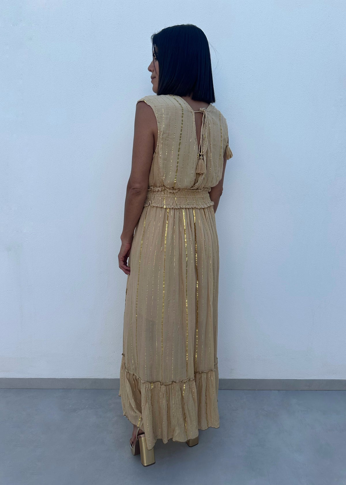 Vestido Sándalo Crudo
